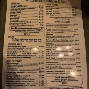 Michael's Bar & Grill - Menu - Greek Near Me - Saint Louis, Missouri
