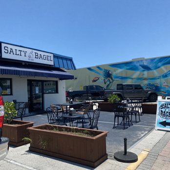 Salty Bagel - the outside of salty bagel!! - Bagels Near Me - Cocoa Beach, Florida Salty Bagel - the outside of salty bagel!! - Bagels Near Me - Cocoa Beach, Florida