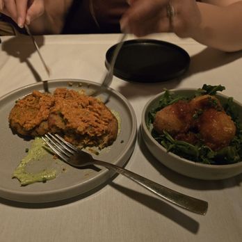 The Rabbit Hole - Risotto cakes and goat cheese balls - New American Near Me - Colorado Springs, Colorado