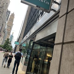 Exterior outside entrance of Tiffany & Co - New York, New York Exterior outside entrance of Tiffany & Co - New York, New York