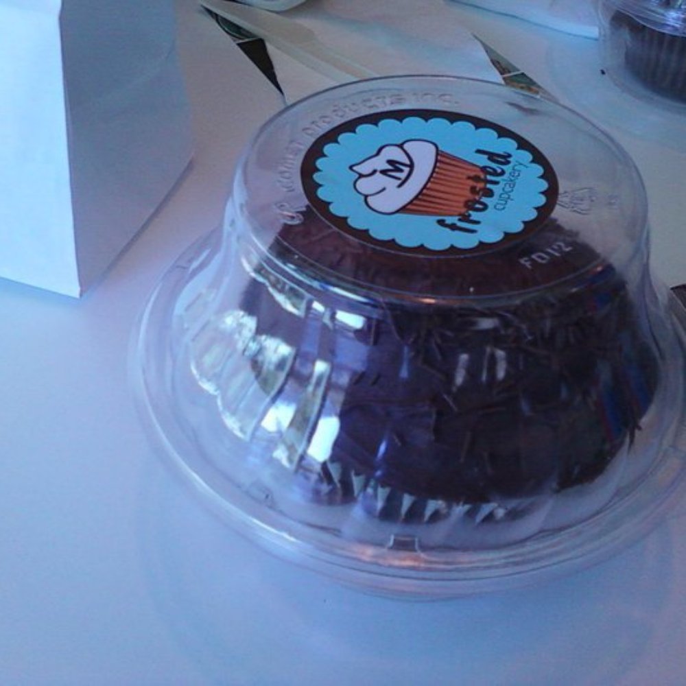Frosted Cupcakery - chocolate cupcake with chocolate buttercream filled with mint chip ice cream. - Bakeries Near Me - Long Beach, California Frosted Cupcakery - chocolate cupcake with chocolate buttercream filled with mint chip ice cream. - Bakeries Near Me - Long Beach, California