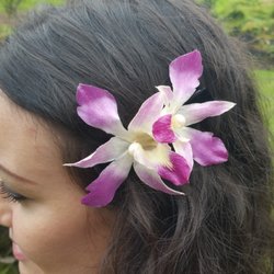 Real Flower Jewelry - Double Orchid Combo