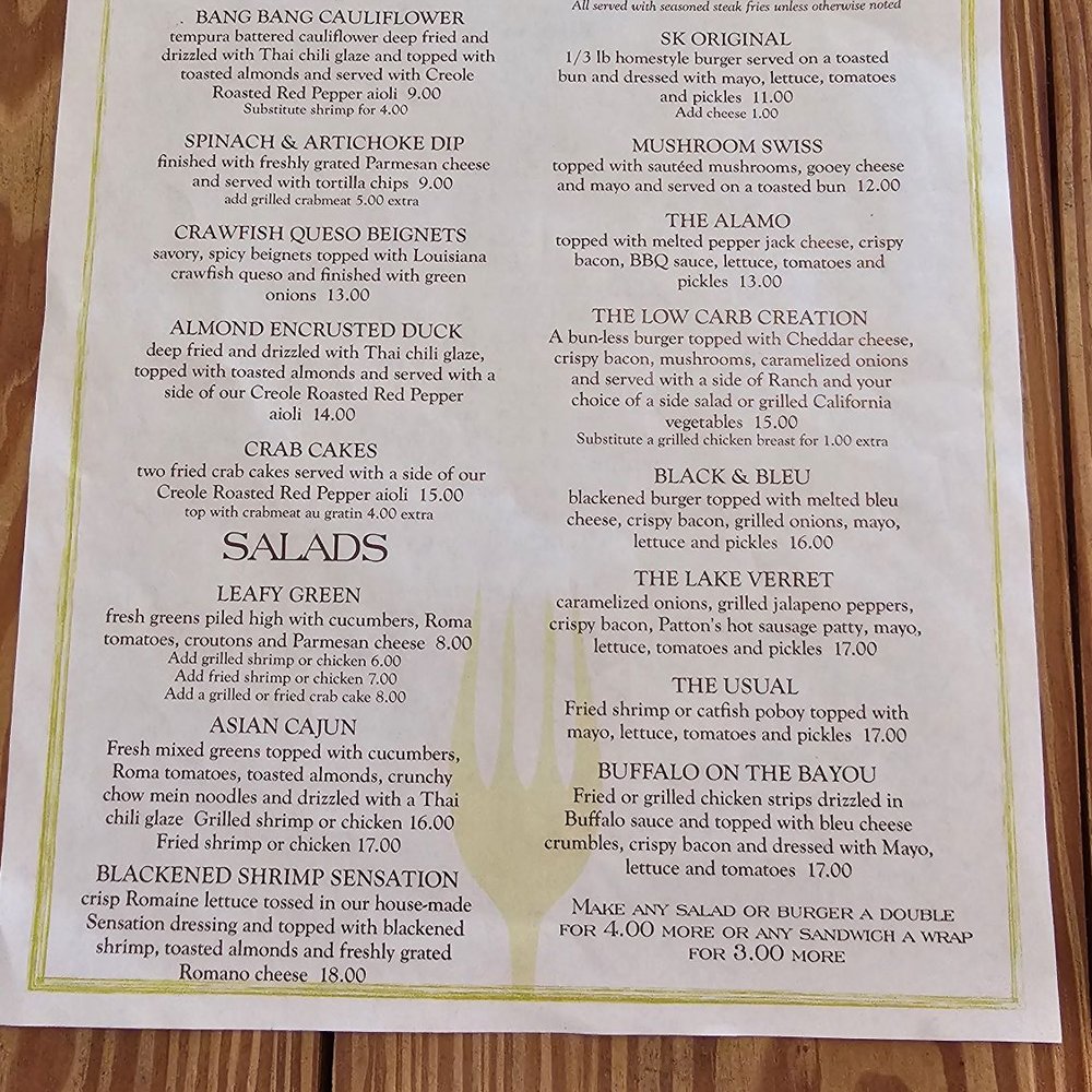 Stella's Kitchen - a menu on a wooden table - Southern Near Me - Napoleonville, Louisiana Stella's Kitchen - a menu on a wooden table - Southern Near Me - Napoleonville, Louisiana
