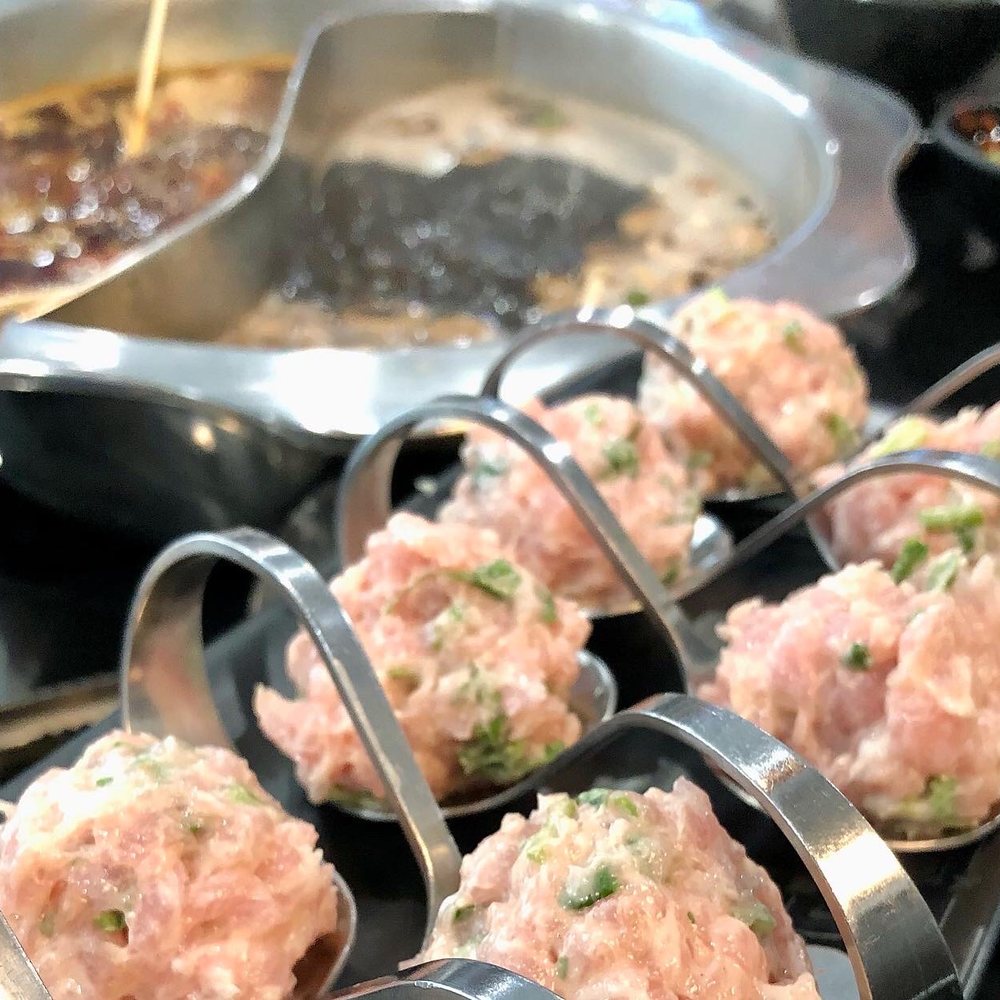Coco Hot Pot - Cilantro Pork meatballs - Chinese Near Me - Columbus, Ohio Coco Hot Pot - Cilantro Pork meatballs - Chinese Near Me - Columbus, Ohio
