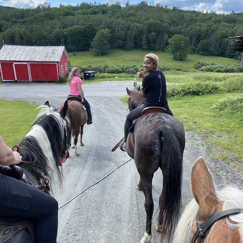 Open Acre Ranch - Setting out on the trail - Horseback Riding Near Me - Fairlee, Vermont Open Acre Ranch - Setting out on the trail - Horseback Riding Near Me - Fairlee, Vermont