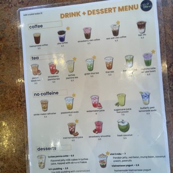 Fresh Bowl - drink dessert menu - Vietnamese Near Me - Austin, Texas