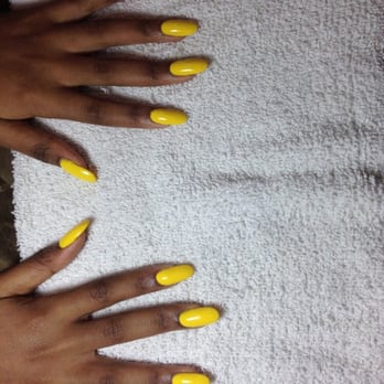 Nail Tip - Rounded acrylic with regular polish. - Nail Salons Near Me - Birmingham, Alabama