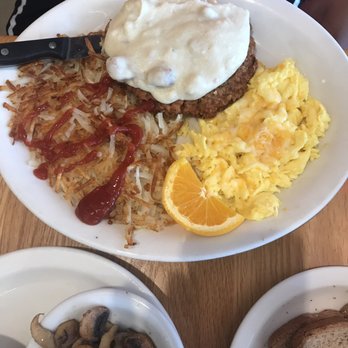 Uncle Pete's Cafe - Country Chicken Fried Steak with Homemade Country Gravy and Eggs Breakfast - American Near Me - Westminster, California