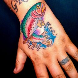 Anchors and Sails Tattoo Piercing Hair - Trout done by Jeremy Jensen