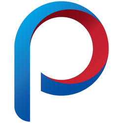 PURE HomeRiver Property Management of California - Letter P in blue and red