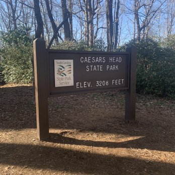Caesars Head State Park - Caesar's Head elevation sign. - Parks Near Me - Cleveland, South Carolina
