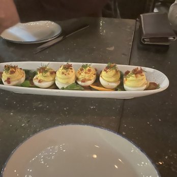 Green Pig Bistro - Deviled eggs - New American Near Me - Arlington, Virginia Green Pig Bistro - Deviled eggs - New American Near Me - Arlington, Virginia