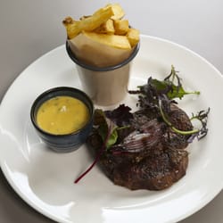The Duck - Steak with hand cut chips at The Duck