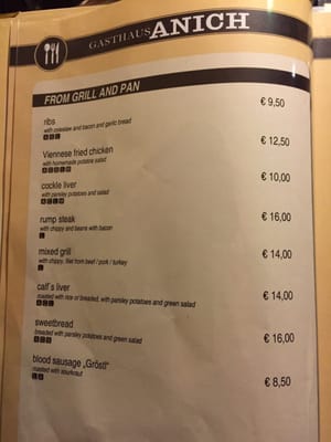 Menu photo 4 Gasthaus Anich Innsbruck, 7