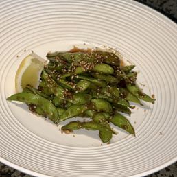 Spicy Garlic Edamame