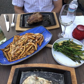 Blend By Chef Lou - smothered steak, disco fries, veal chop, veggies - Venues & Event Spaces Near Me - Manasquan, New Jersey Blend By Chef Lou - smothered steak, disco fries, veal chop, veggies - Venues & Event Spaces Near Me - Manasquan, New Jersey