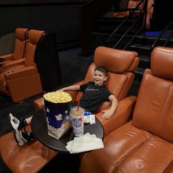 Recliner chair and table