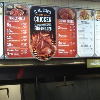 El Pollo Loco - Menu Board - Mexican Near Me - Pittsburg, California