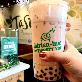 Tastea - Large pumpkin pie milk tea with holiday honey boba! - Coffee & Tea Near Me - Sunnyvale, California