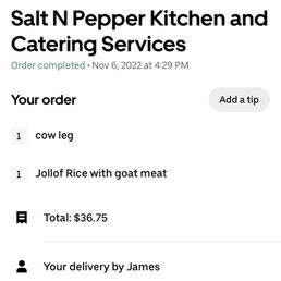 UberEats order UberEats order
