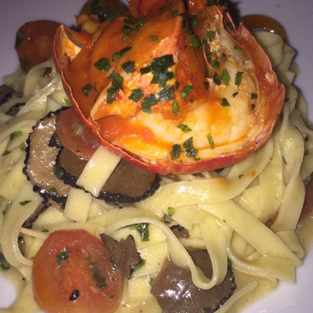 Mare - Lobster and truffle tagliatelle - Seafood Near Me - Boston, Massachusetts Mare - Lobster and truffle tagliatelle - Seafood Near Me - Boston, Massachusetts