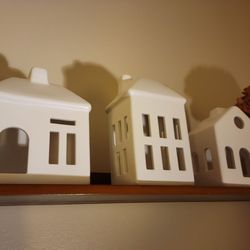 Target - Each ceramic house was $5 and they're lovely.