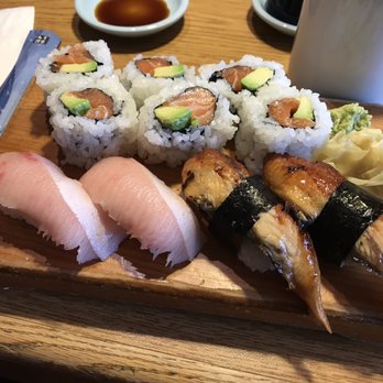 Sushi Tomi - Salmon avocado roll, hamachi toro nigiri, unagi nigiri - Sushi Bars Near Me - Mountain View, California