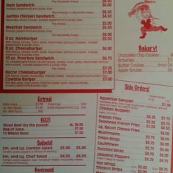 Fox's Pizza & Bakery - Menu