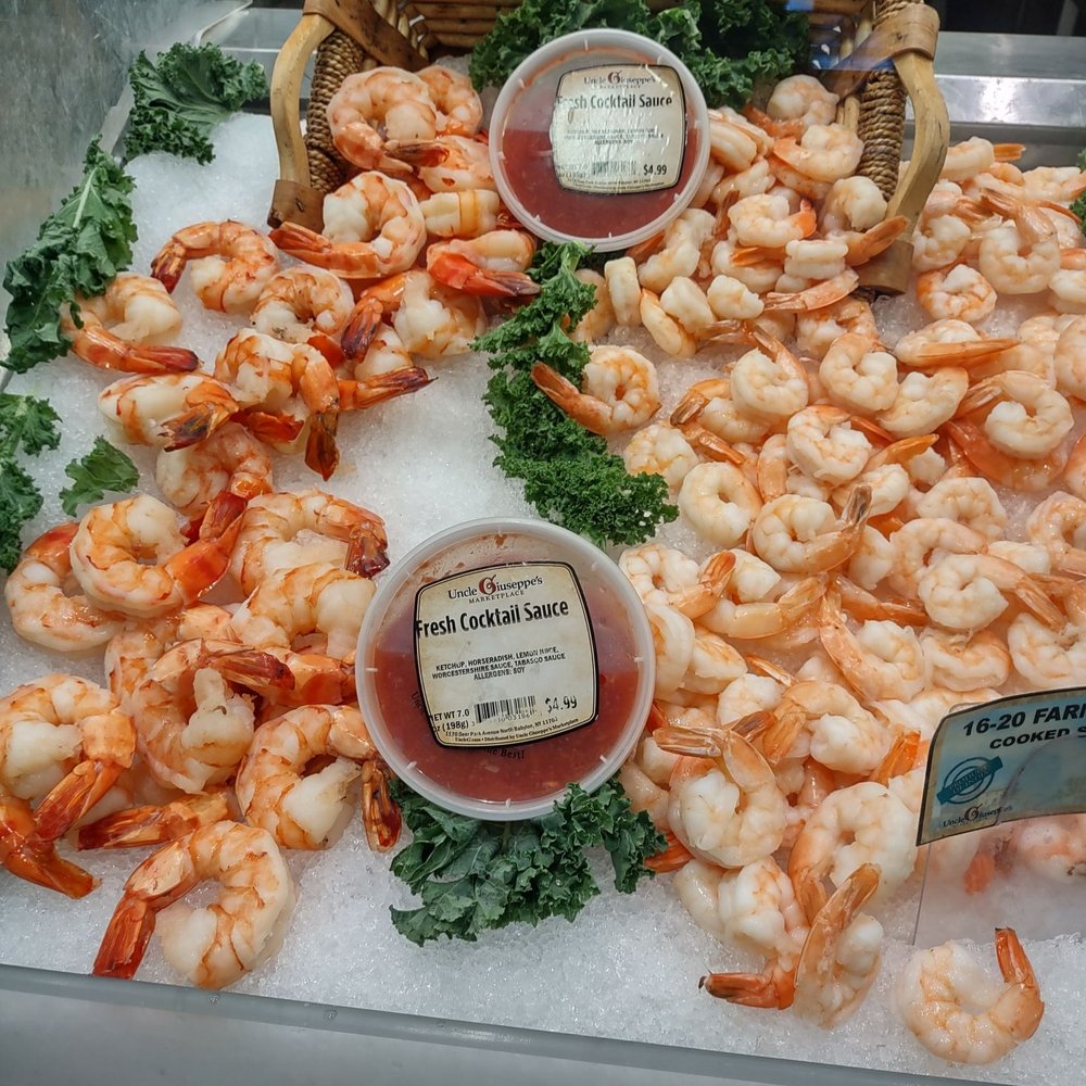 Uncle Giuseppe's Marketplace - boiled shrimp for shrimp cocktail - Delis Near Me - North Babylon, New York Uncle Giuseppe's Marketplace - boiled shrimp for shrimp cocktail - Delis Near Me - North Babylon, New York