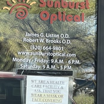 Sunburst Optical by Vista Eye Care - Front Door - Optometrists Near Me - Tucson, Arizona
