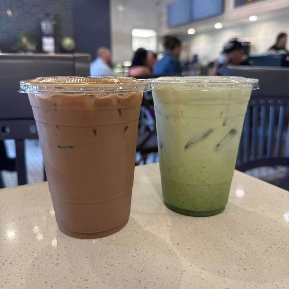 Mocha + Iced Matcha Latte