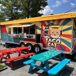 Taco Cat - They have picnic tables under a canopy awesome !
