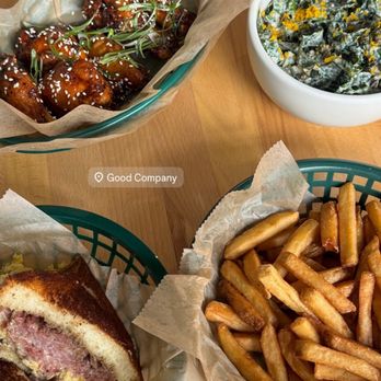 Good Company - Breakfast sandwich, Thai Party Wings, kale salad - Sports Bars Near Me - Cleveland, Ohio Good Company - Breakfast sandwich, Thai Party Wings, kale salad - Sports Bars Near Me - Cleveland, Ohio