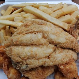 Fried Whiting, Shrimp & Fries