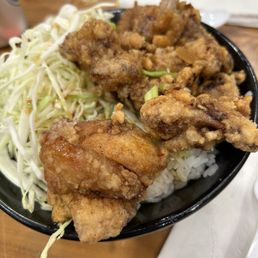 Chicken karaage bowl Chicken karaage bowl