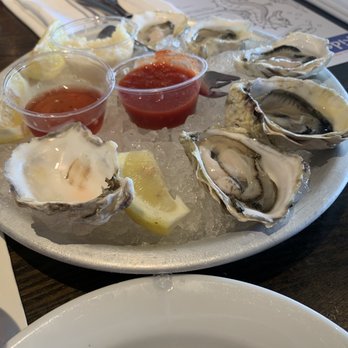 Sam's Chowder House - Oysters in a half shell - Seafood Near Me - Half Moon Bay, California Sam's Chowder House - Oysters in a half shell - Seafood Near Me - Half Moon Bay, California