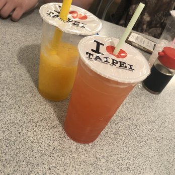 Cafe De Taipei - Mango slush and strawberry juice. - Sushi Bars Near Me - Edmond, Oklahoma