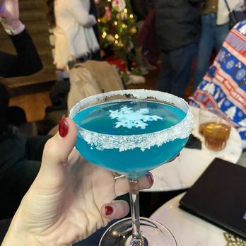 Mercantile Social - Snowflake drink - Tapas/Small Plates Near Me - Alpharetta, Georgia