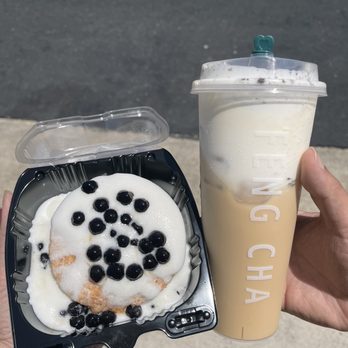 Feng Cha Teahouse - Boba cake and Oreo Cheese Milk Tea - Bubble Tea Near Me - Costa Mesa, California