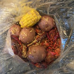 BJ’s Cajun Kitchen - Crawfish, potatoes and corn