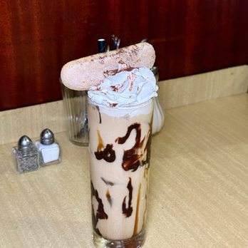 The Senator - tiramisu iced coffee - iced coffee, chocolate, cream, whipped cream, biscuit - Breakfast & Brunch Near Me - Toronto, Ontario The Senator - tiramisu iced coffee - iced coffee, chocolate, cream, whipped cream, biscuit - Breakfast & Brunch Near Me - Toronto, Ontario