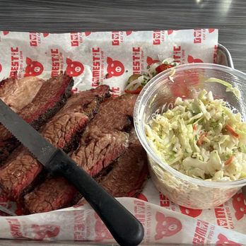 DOMESTIC - Classic Brisket, Coleslaw - Pint, Brisket Flautas (not shown). - Barbeque Near Me - La Puente, California
