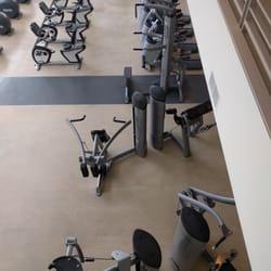 Right next to weight machines???