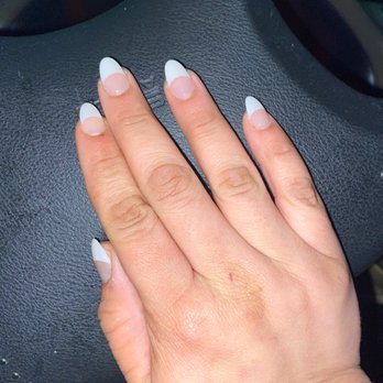 Simon Nails - White tips almond shape - Nail Salons Near Me - La Puente, California Simon Nails - White tips almond shape - Nail Salons Near Me - La Puente, California