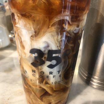 35 North Coffee - Iced Coffee with Coconut Syrup and Cream - Coffee & Tea Near Me - Santa Fe, New Mexico