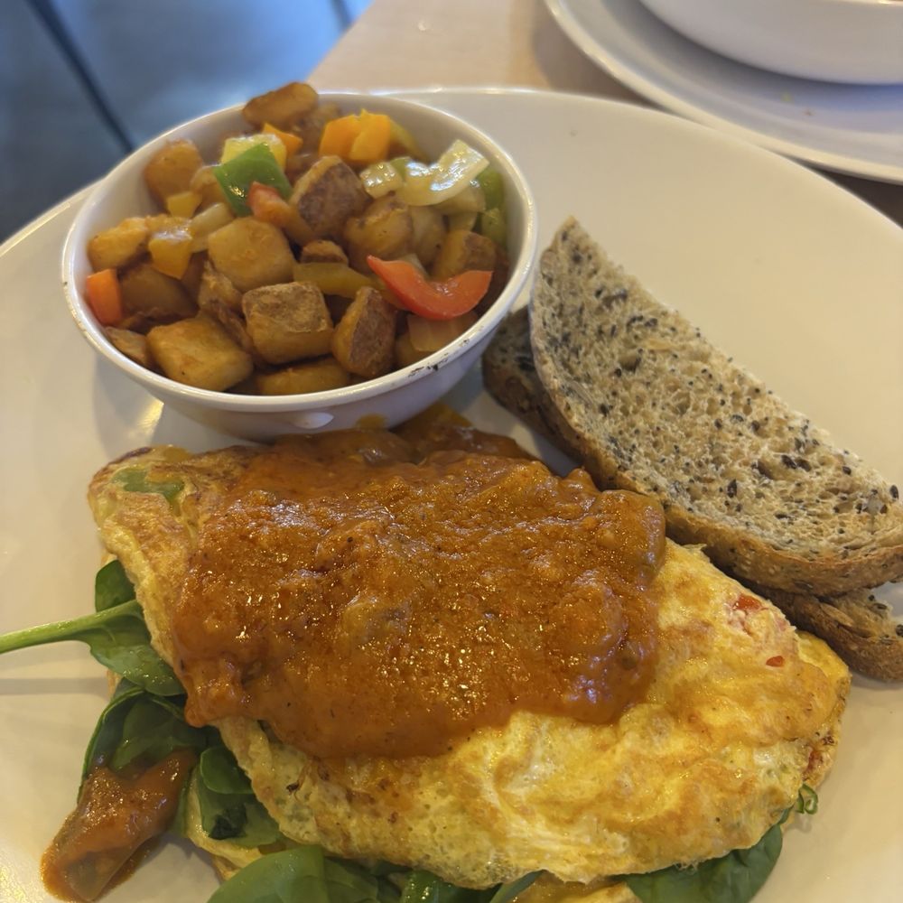 BLVD Brunch House - Coast & Cajun Omelette - Halal Near Me - Detroit, Michigan