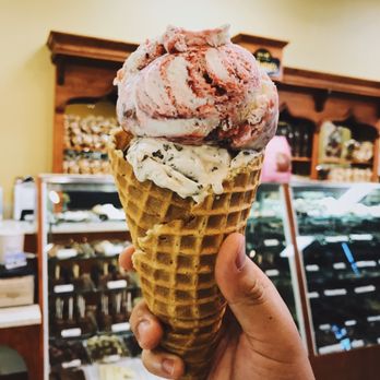 Kilwins Ice Cream - Chocolate - Fudge - Double scoop! It was awesome! - Chocolatiers & Shops Near Me - Cary, North Carolina