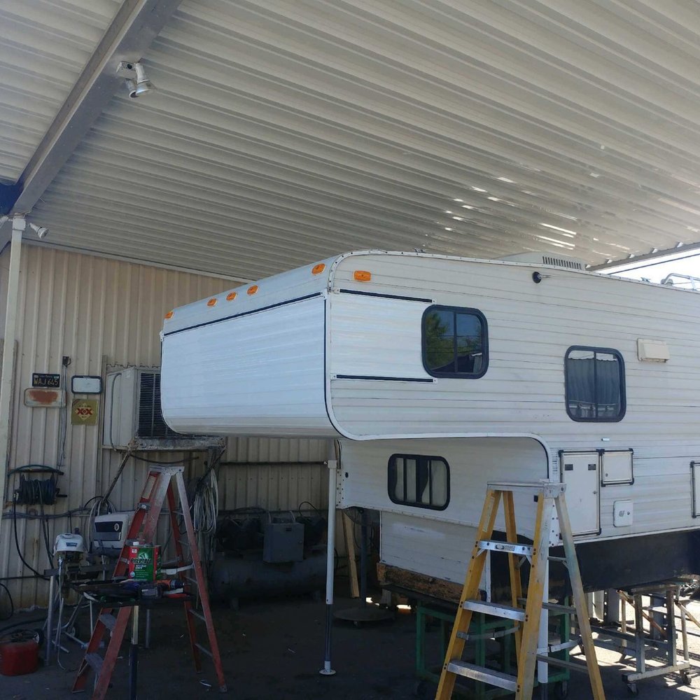 Carl's Rv - Completed repair. Removed damaged front, under bed windows and completely rebuilt! - RV Repair Near Me - Tucson, Arizona