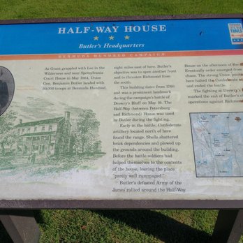 Half Way House - History board. - American Near Me - Richmond, Virginia