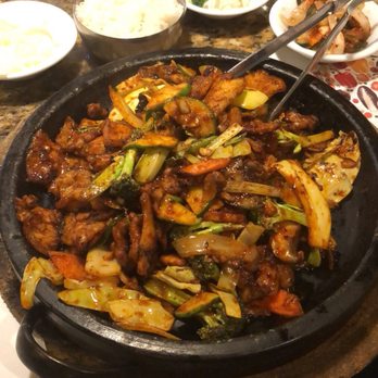 Garlic & Ginger - Flaming Pig Special - serves two hungry people! - Korean Near Me - Gainesville, Florida